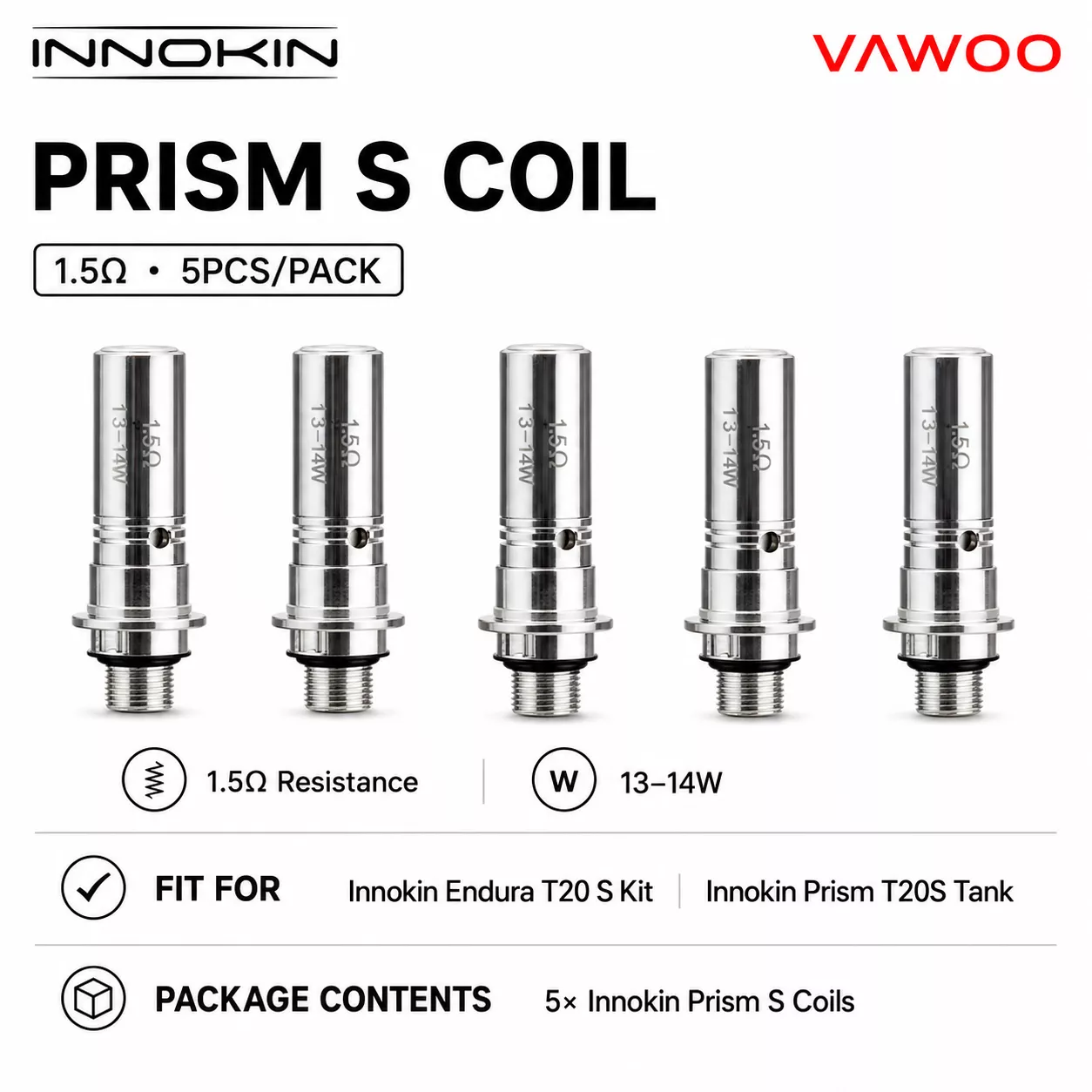 Innokin Prism S Coil 1.5ohm 5pcs replacement coil for coils & atomizers - related product image