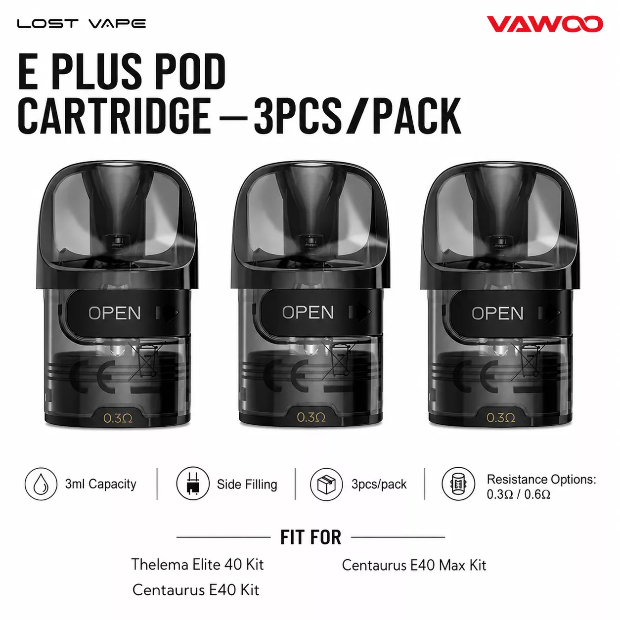 Lost Vape E Plus Pod Cartridge pod system for pod systems - related product image