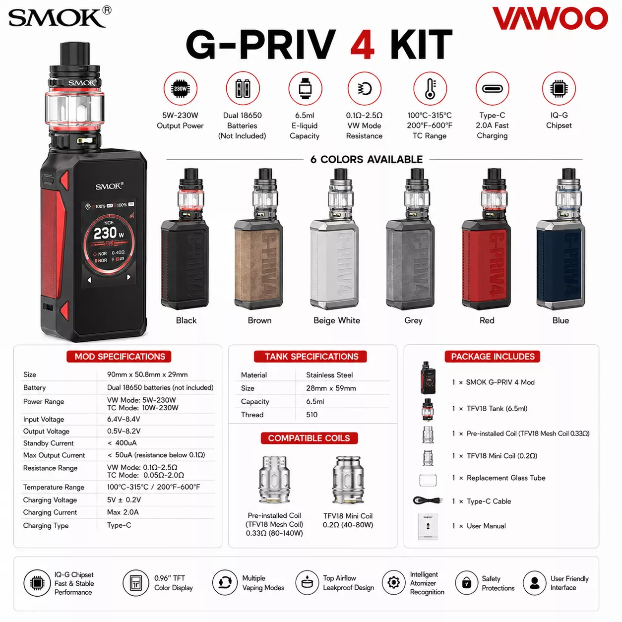 SMOK G-PRIV 4 Kit vape kit for vape kits - related product image
