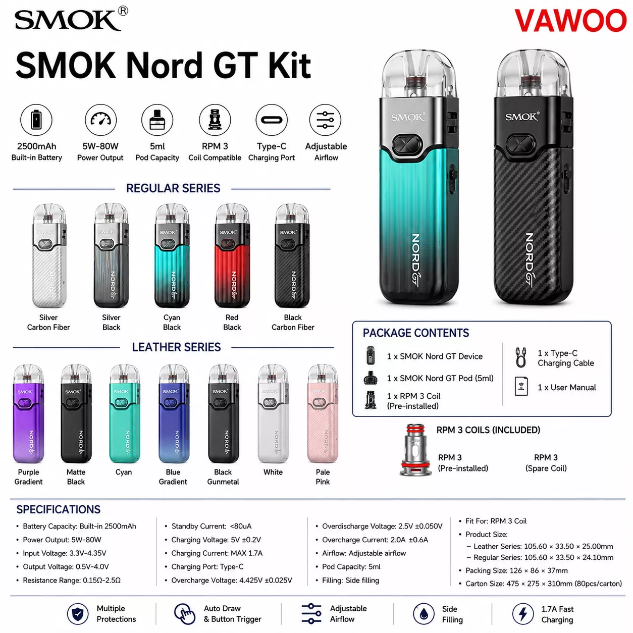 SMOK Nord GT Kit vape kit for pod systems - related product image