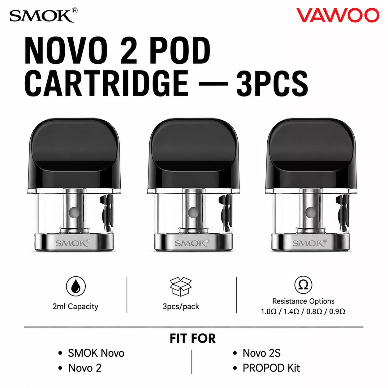 SMOK Novo 2 Pod Cartridge 3pcs pod system for pod systems - related product image