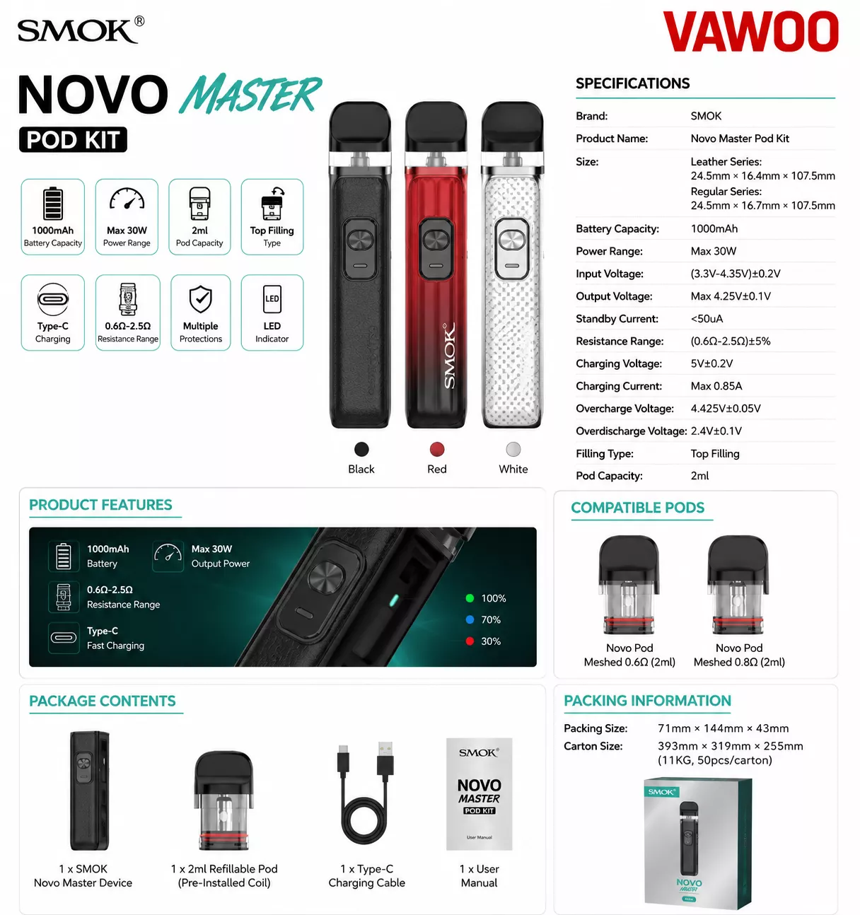 SMOK Novo Master Kit vape kit for pod systems - related product image
