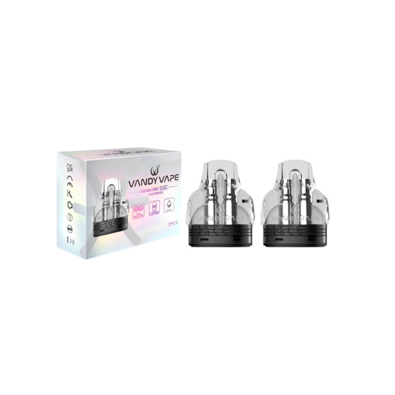 Vandy Vape Gemini Replacement Pod Cartridge 5.5ml 2Pcs/Pack by Brands pod system for pod systems - main product image