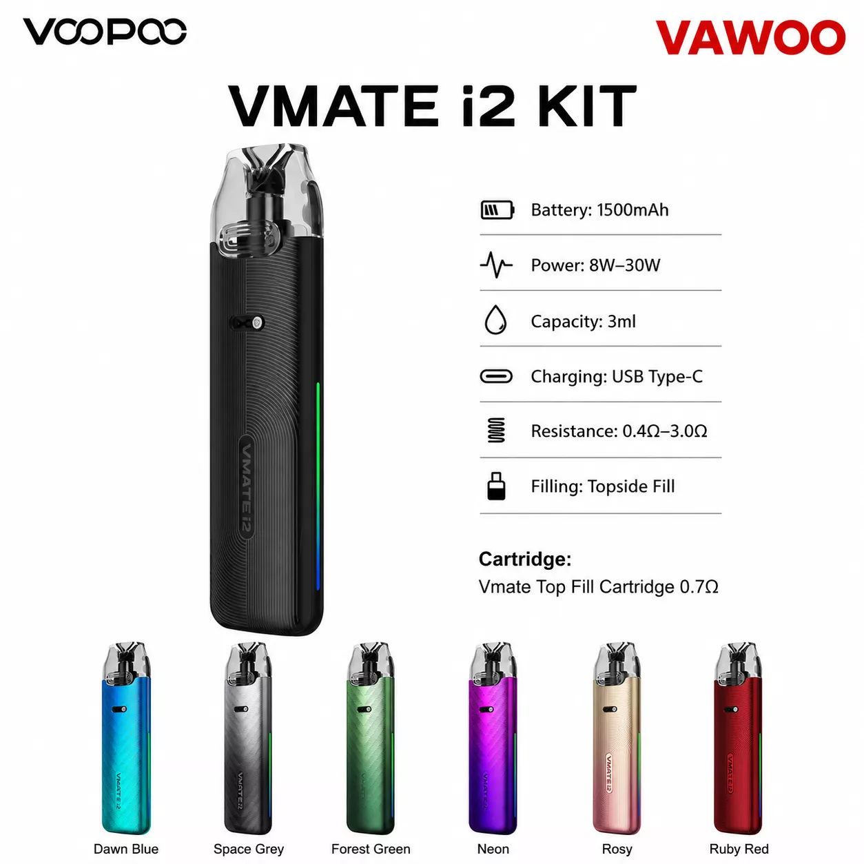 VOOPOO Vmate i2 Kit vape kit for pod systems - related product image